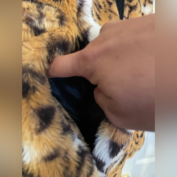 MARC NEW YORK faux fur leopard print vest Sz L - Picture 4 of 8